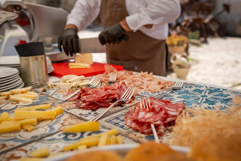 buffet di salumi e formaggi